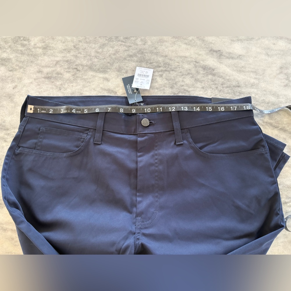 J.Crew Straight Fit Dark Blue Trousers 36x30 - Picture 4 of 7